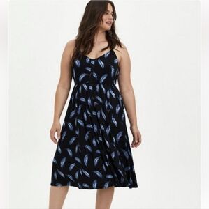 Torrid Midi Skater Dress Super Soft 2x